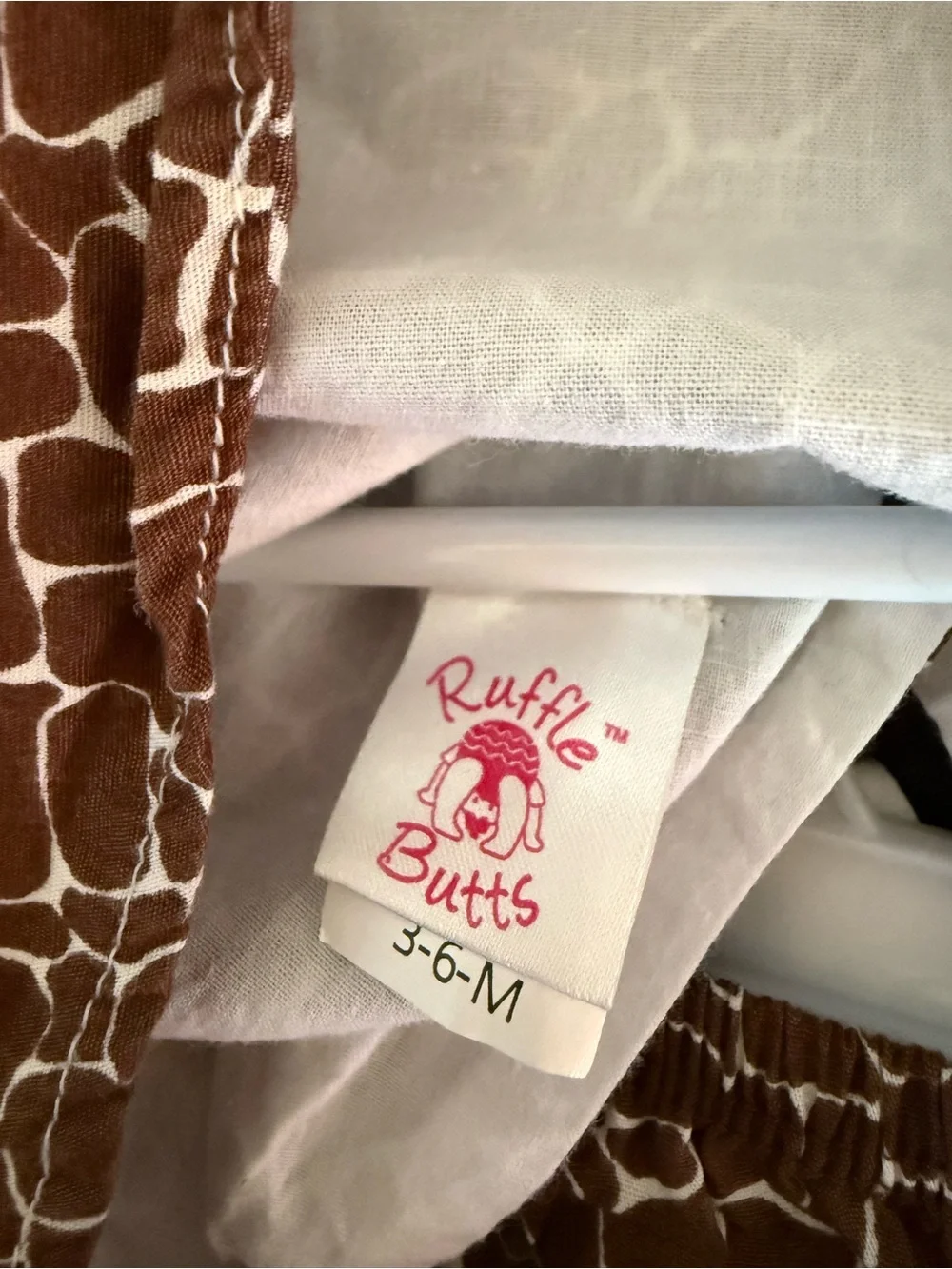 Ruffle Butts Giraffe Diaper Set
